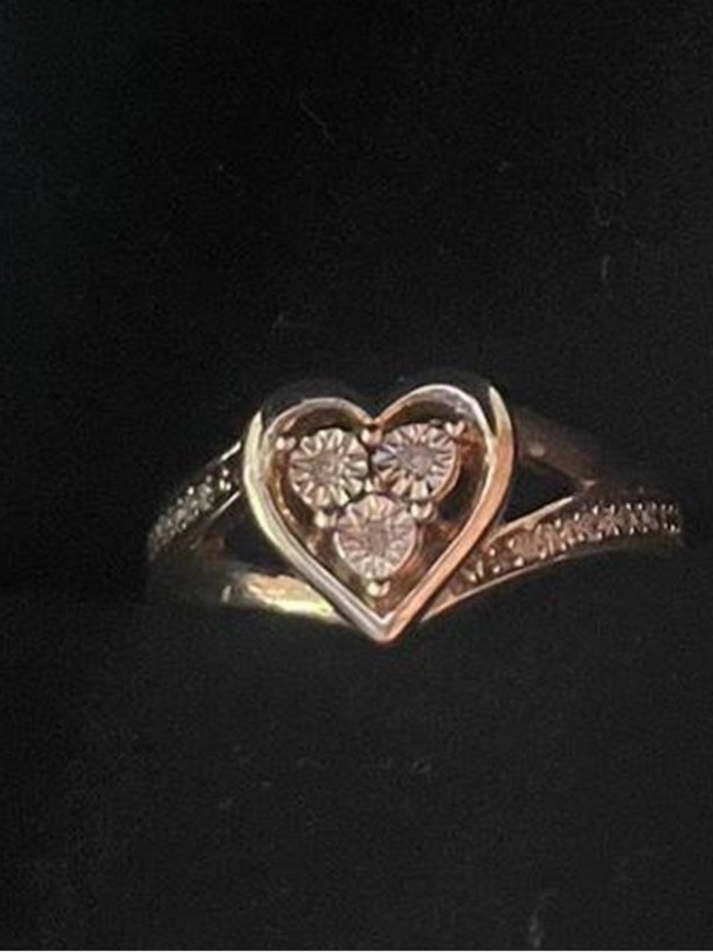 Zales Heart Cluster Diamond-Style Ring